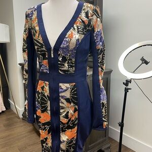 Vibrant Long Sleeve Sequin Dress